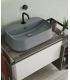 Lavabo da appoggio monoforo Simas serie Sharp SH09