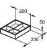 Diviseur de tiroir en bois massif Ideal Standard Conca