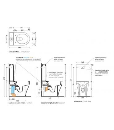 WC monobloc Ceramica Flaminia App AP116G go clean