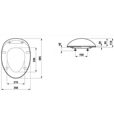 Siège de toilette à ralenti Laufen Alessi One