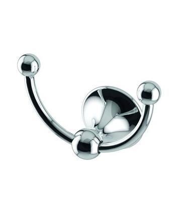 Clothes hook, Lineabeta, collection Venessia, model 52939, chromed brass