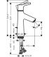 Miscelatore lavabo 100 monoforo serie Talis S Hansgrohe art.72020000