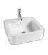 Washbasin 9:00 wall hung and countertop single hole collection Happy hour
