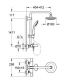 Colonna doccia esterna termostatica Grohe serie euphoria art.27476000