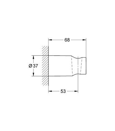 Support pour douchette Grohe collection Tempesta Cosmopolitan