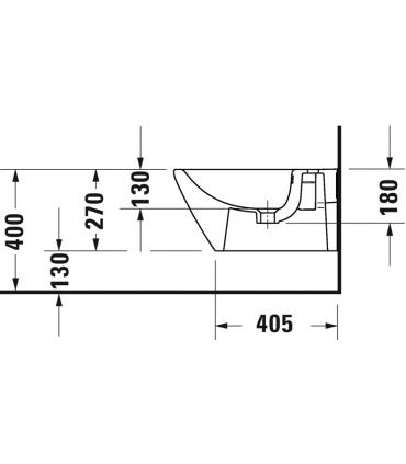 Bidet sospeso Duravit D-Neo 229415