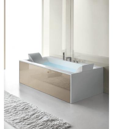 Baignoire  Sensual en matiere Corian blanc opaque sans robinet