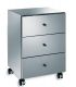 Lateral cabinet, Lineabeta, collection Runner, model 5436, with drawers, on wheels, made of steel