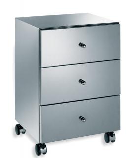 Lateral cabinet, Lineabeta, collection Runner, model 5436, with drawers, on wheels, made of steel