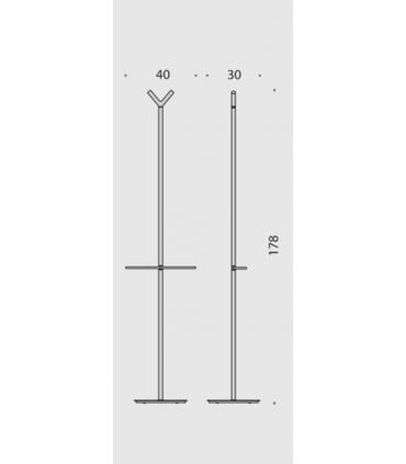 Montants equipes avec accroche Colombo planet collection chrome