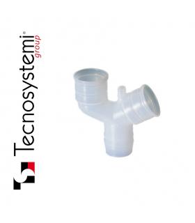 Raccord Tecnosystemi 11126000 Y, 2 voies, diamètres 16/18