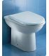 Toilet seat with normal closure, ceramic dolomite collection Clodia