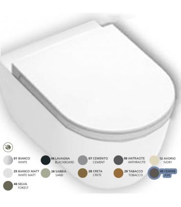 HATRIA Toilet seat made of resin soft close collection Fusion