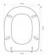 Toilet seat with normal closure Simas Europa version 2