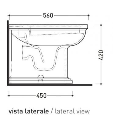 Floor standing toilet back to wall collection Efi