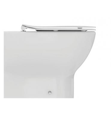 WC Back to wall Ideal Standard Thesis, Other geometries Translated drain Normal Ceramic Rimless MATT White With slim slowed seat