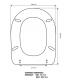Abattant wc Flaminia Relax, monobloc et suspendu