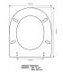 Sedile Colbam con cerniere cromo Duravit Vienna 621267.