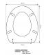 Toilet seat with normal closure Galassia Ola