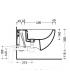 Wall-hung Bidet 55x38 Flaminia IO 2.0 IO218