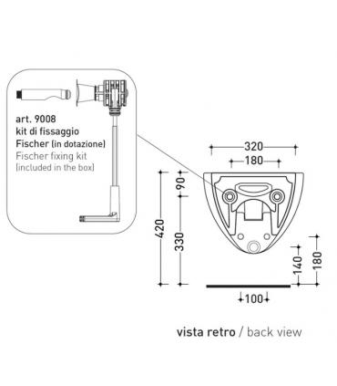 Wall-hung Bidet 55x38 Flaminia IO 2.0 IO218