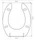 Toilet seat with normal closure Simas Easy