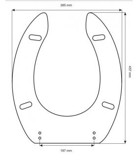 Toilet seat with normal closure Simas Easy