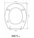 Toilet seat with normal closure Roca Victoria