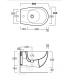 Simas Vignoni Vi19 Wall-hung bidet