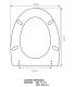 Toilet seat with normal closure Pozzi Ginori Selnova 3