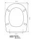 Toilet seat with normal closure Flaminia Relax version 1