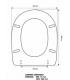 Abattant wc Flaminia Metro