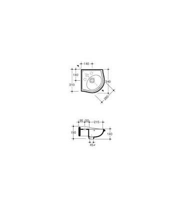 Simas Ar036 Arcade lave-mains 34X34