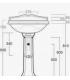 Column for washbasin, Simas collection Arcade AR814