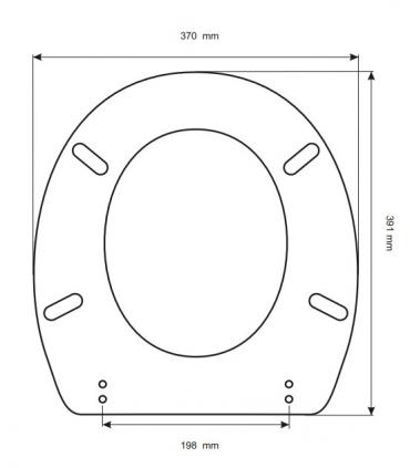 Toilet seat with normal closure Catalano Zero Light