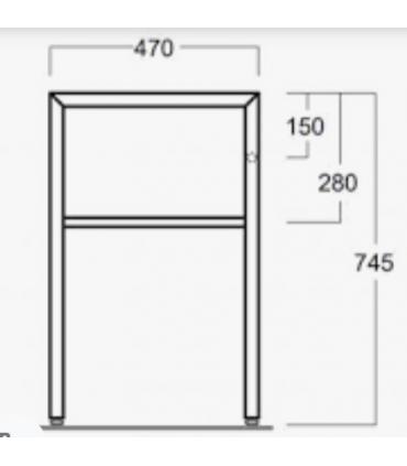 Couple of supports for washbasin, Simas collection Frozen