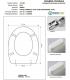 Toilet seat with normal closure Simas Eco