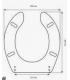 Toilet seat with normal closure Duravit Pasha h handicapped