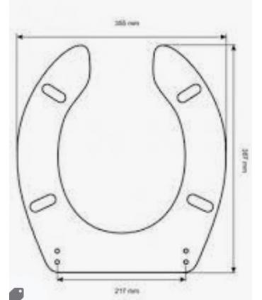 Toilet seat with normal closure Duravit Pasha h handicapped