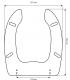 Toilet seat with normal closure Simas Toilet for handicapped