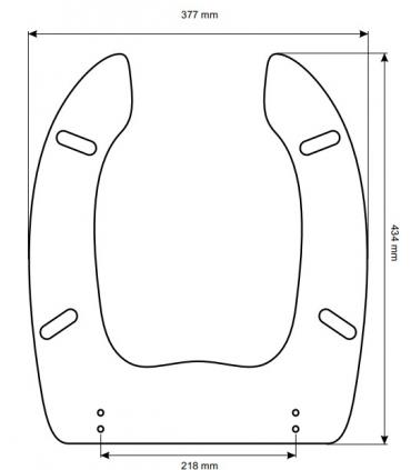 Toilet seat with normal closure Simas Toilet for handicapped