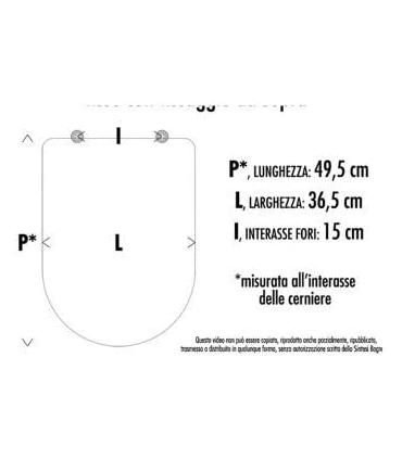 Abattant    resine thermodurcissable  pour wc, Pozzi Ginori Join