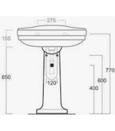 Colonna per completamento lavabo, Simas collezione Londra LO924 art.41