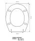 Toilet seat with normal closure Roca Polo