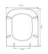 Toilet seat with normal closure Simas Simeto