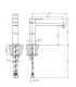 Mitigeur haut pour lavabo sans ecoulement Jeans Bellosta