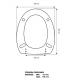 Sedile Colbam con cerniere cromo Simas Infanzia 421000.