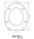 Toilet seat with normal closure Pozzi Ginori Arcobaleno