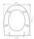 Sedile Colbam cerniere cromo Cesame Equa art1141.