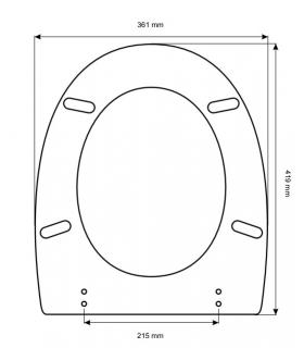 Sedile Colbam cerniere cromo Cesame Equa art1141.